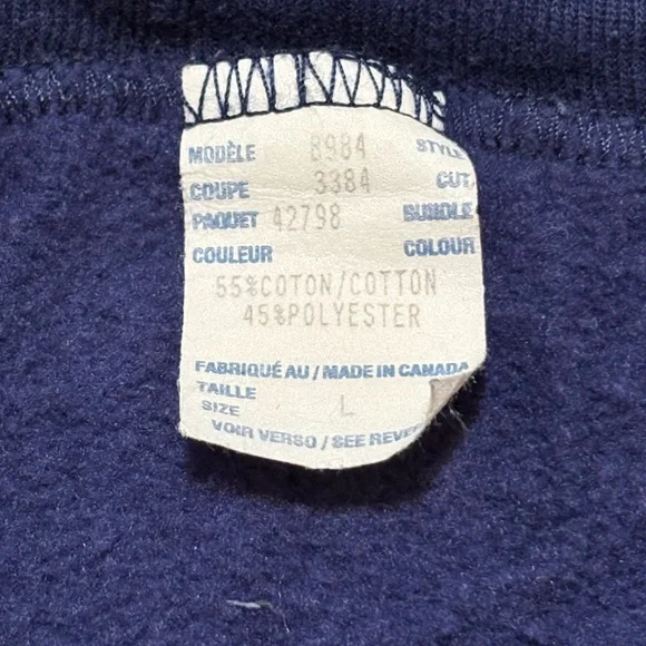 Vintage 1994 Toronto Maple Leafs Short Sleeved Sweatshirt Large - Picture 4 of 5